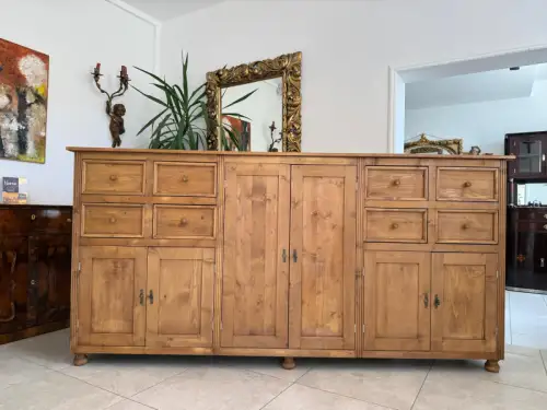 Bäuerliche 8 Ladenkommode Apothekerschrank Altholzkommode Pult D2484