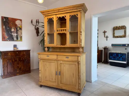 Gründerzeit Naturholschrank Küchenbuffet Küchenschrank Küchenkredenz D2501