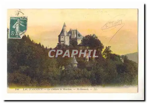 Lac d&#39Annecy Cartes postales Le chateau de Menthon St Bernard