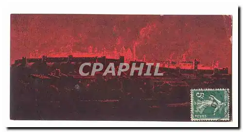 Cartes postales Embrasement de la cite de Carcassonne d&#39apres N Salieres