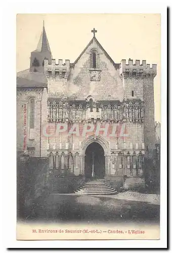 Environs de Saumur Ansichtskarte AK Candes L&#39eglise