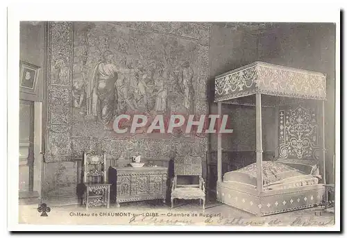 Chateau de Chaumont sur Loire Cartes postales Chambre de Ruggieri