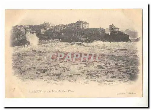 Biarritz Ansichtskarte AK Les bains du port Vieux