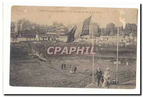 Trouville sur Mer Cartes postales Le passage du abc a mer basse