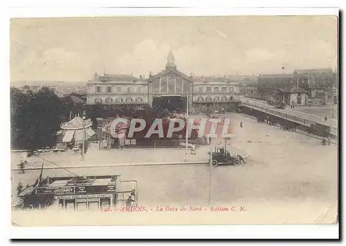 Amiens Cartes postales La gare du nord