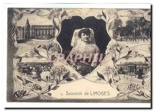 Cartes postales Souvenir de limoges
