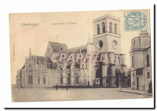 Cherbourg Cartes postales l'eglise de la Trinite