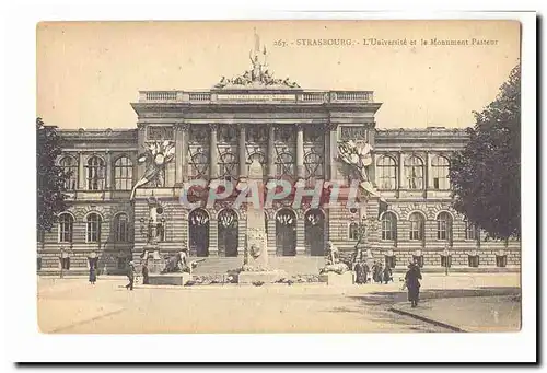 Strasbourg Cartes postales L&#39universite et le monument Pasteur