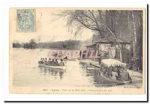 Lyon Cartes postales Parc de la Tete d'or Embarcadere du lac
