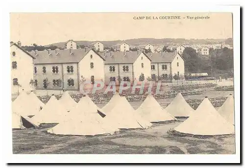 Camp de la Courtine Cartes postales vye generale (tentes militaria caserne)