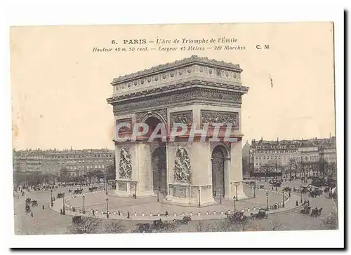 Paris (8eme) Ansichtskarte AK L&#39arc de triomphe de l&#39Etoile