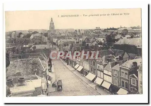 Montdidier Ansichtskarte AK Vue generale prise de l&#39hotel de ville