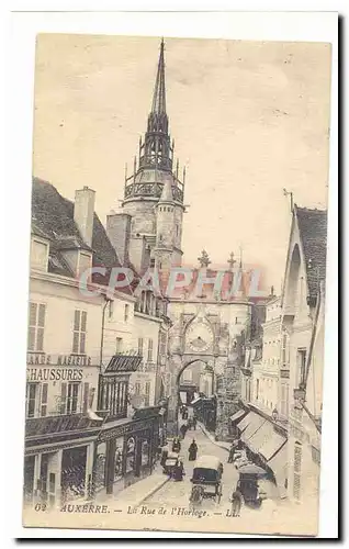 Auxerre Cartes postales La rue de l&#39horloge