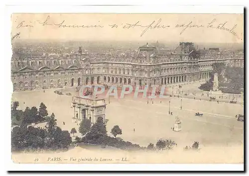 Paris (1er) Cartes postales Vue generale du Louvre