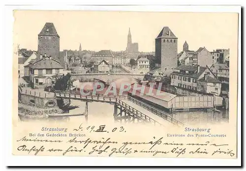 Strassburg Cartes postales Bei den Gedeckten Brucken envirosn des ponts couverts