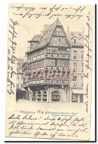 Strassburg Cartes postales Kammerzell sches Haus Maison Kammerzell