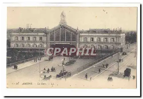 Amiens Cartes postales La gare (animee)