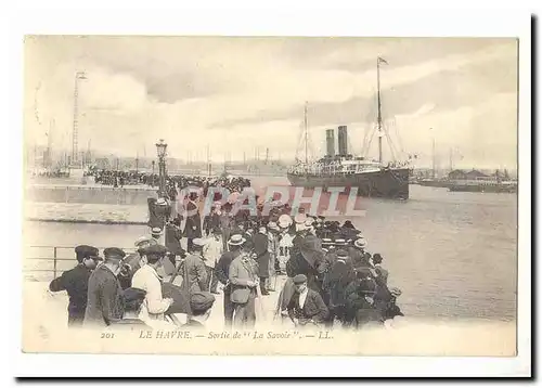 Le Havre Cartes postales Sortie de La Savoie (bateau ship)