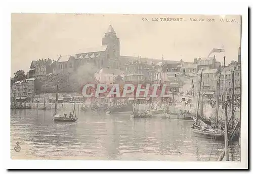 Le Treport Ansichtskarte AK Vue du port (bateaux ship)