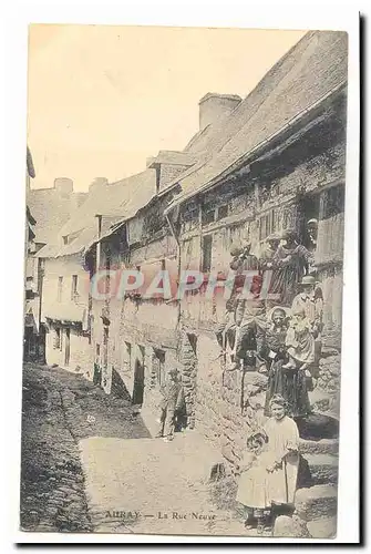 Auray Cartes postales La rue neuve (animee enfants)