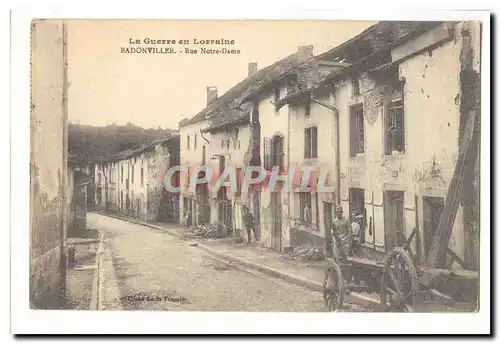 Badonviller Cartes postales Rue Notre Dame