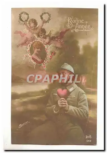 Bonne annee Cartes postales (angel coeur)