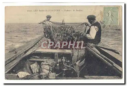 Les Sables d&#39Olonne Ansichtskarte AK Pecheurs de sardines