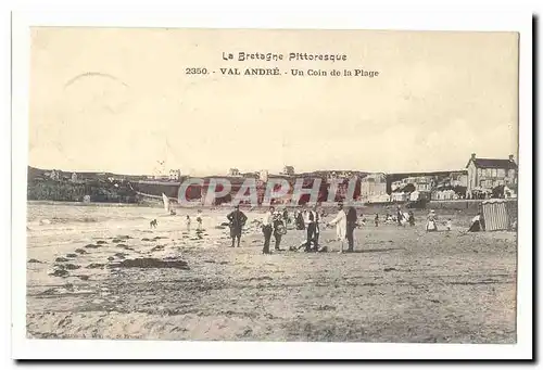 Val Andre Cartes postales Un coin de la plage