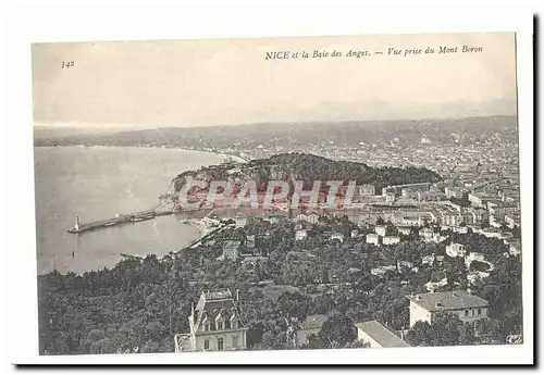 Nice et la baie des Anges Ansichtskarte AK Vue prise du Mont Boron