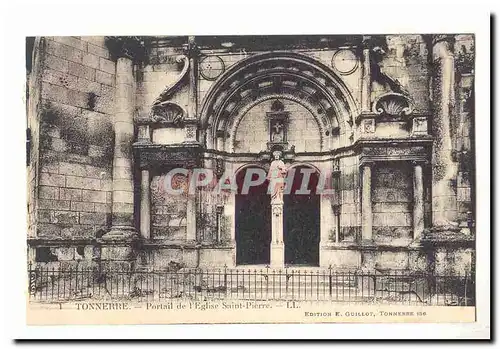 Tonnerre Cartes postales Portail de l&#39eglise Saint Pierre