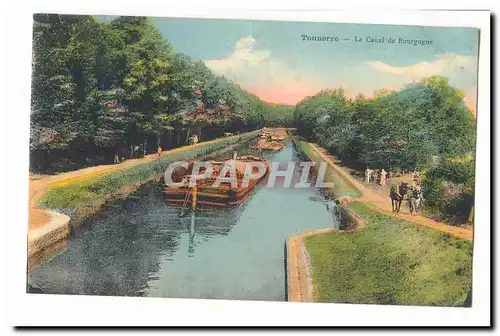 Tonnerre Cartes postales le canal de Bourgogne