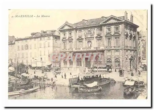 Marseille Cartes postales La mairie (bateaux)