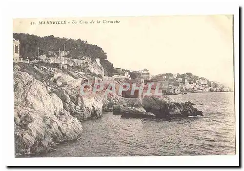 Marseille Cartes postales un coin de la corniche