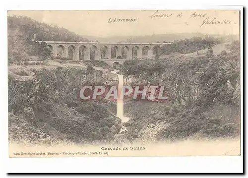 l&#39auvergne CP Cascade de Salins