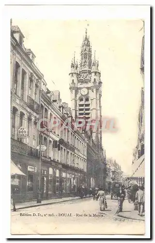 Douai Cartes postales Rue de la Mairie