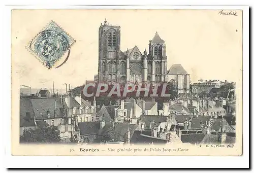 Bourges Ansichtskarte AK Vue generale prise du palais Jacques Coeur