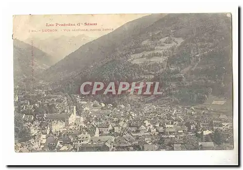 Les Pyrenees Cartes postales Luchon Vue generale partie droite