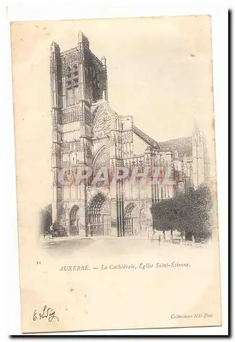 Auxerre Ansichtskarte AK La cathedrale eglise Saint Etienne