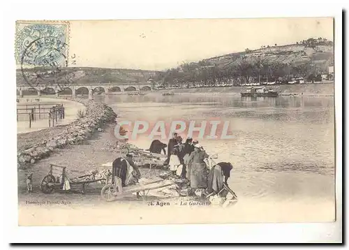 Agen Cartes postales La Garonne (lavandieres)