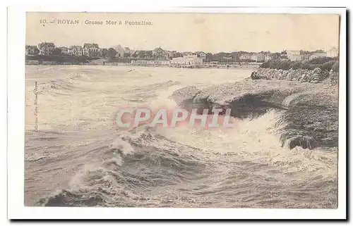 Royan Cartes postales Grosse mer a Pontaillac