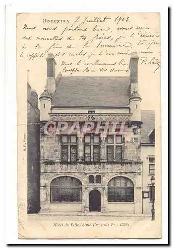 Beaugency Cartes postales Hotel de ville (style Francois 1er 1526)