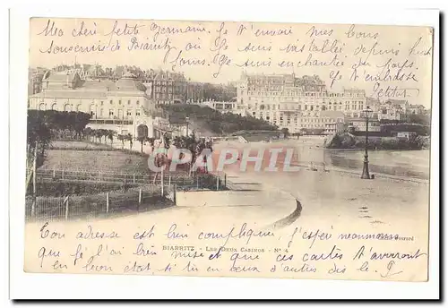 Biarritz Cartes postales Les deux casinos