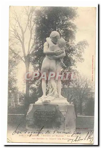 Toulouse Cartes postales Groupe en marbre Le retour par seysses au jardin des plantes