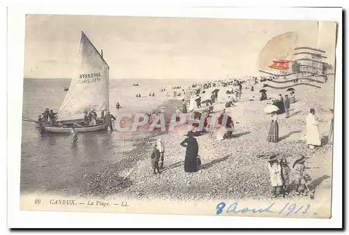 Cayeux Cartes postales la plage (bateau)