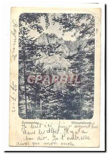 Autriche Cartes postales Sommering Weinzettelwand