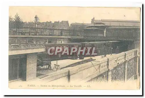 Paris (11eme) Cartes postales Station du metropolitain La Bastille