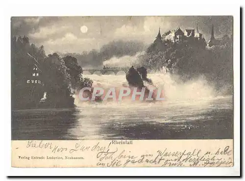 Autriche rheinfall Ansichtskarte AK (Austria animee)