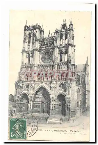 Amiens Cartes postales La cathedrale Facade