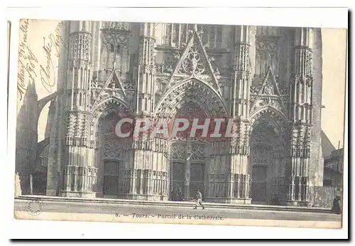 Tours Cartes postales Portail de la cathedrale