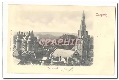 Langeais Cartes postales vue generale